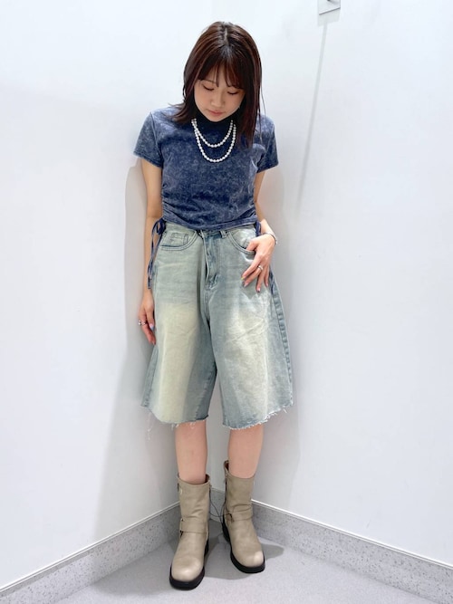 2025SS】デニムハーフパンツ（デニムパンツ）｜FOREVER 21