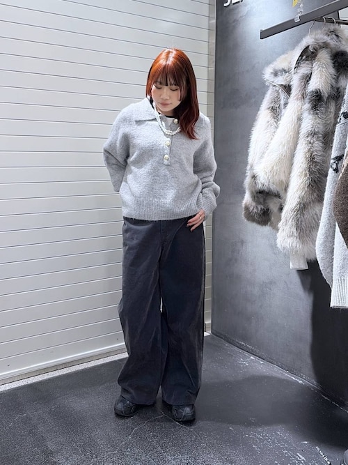 フロッキーワイドデニム/634876（デニムパンツ）｜JEANASIS