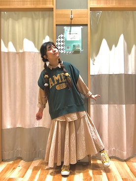 辻永慶子さん（レディース・147cm）の秋コーディネート