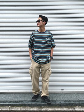 「#Re:room（リルーム）のアイテム」を使った、keigoyamazakiさん（メンズ・172cm）の夏コーディネート