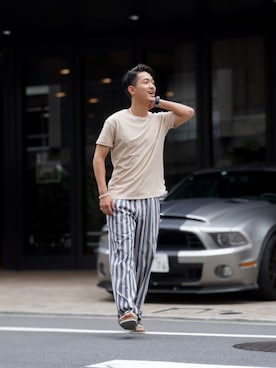 「#Re:room（リルーム）のアイテム」を使った、keigoyamazakiさん（メンズ・172cm）の夏コーディネート