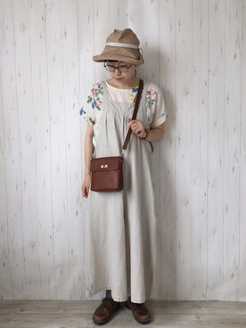 「マチュアーハ」｜鞄屋コナランさん（レディース・157cm）の夏コーディネート