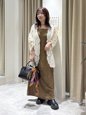 「アイテム（その他ヘアアクセサリー）」を使った、harunaさん（レディース・147cm）の秋コーディネート