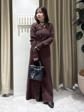 「アイテム（ワンピース/ドレス）」を使った、harunaさん（レディース・147cm・30代）の冬コーディネート