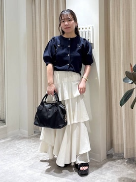 「アイテム（ボストンバッグ）」を使った、harunaさん（レディース・147cm・20代）の夏コーディネート