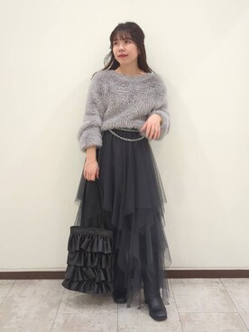 harunaさん（レディース・147cm）の冬コーディネート