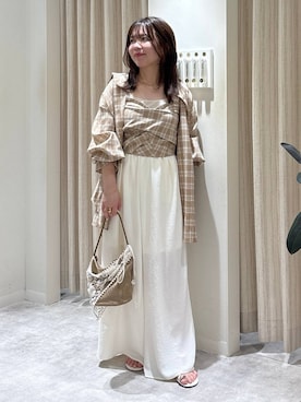 「アイテム（その他ヘアアクセサリー）」を使った、harunaさん（レディース・147cm）の秋コーディネート
