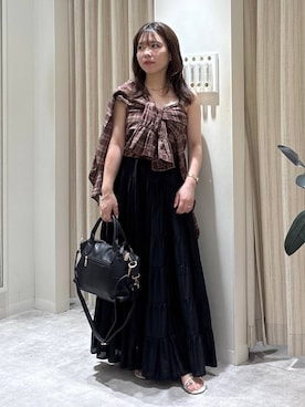「アイテム（スカート）」を使った、harunaさん（レディース・147cm・30代）の秋コーディネート