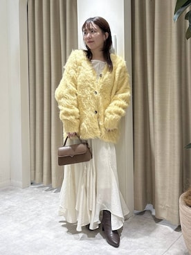 「アイテム（カーディガン/ボレロ）」を使った、harunaさん（レディース・147cm・30代）の秋コーディネート