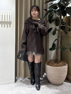 「mysty woman（ミスティウーマン）のアイテム」を使った、harunaさん（レディース・147cm）の秋コーディネート