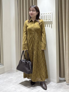 「シャツワンピース」｜harunaさん（レディース・147cm）の秋コーディネート