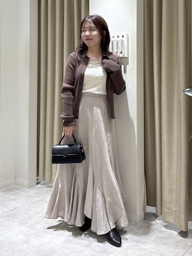 「アイテム（タンクトップ）」を使った、harunaさん（レディース・147cm・30代）の秋コーディネート