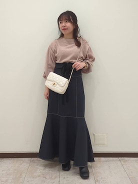 harunaさん（レディース・147cm）の冬コーディネート