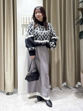 harunaさん（レディース・147cm）の冬コーディネート