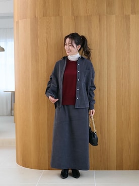 「女子会」｜hinaさん（レディース・155cm）の秋コーディネート