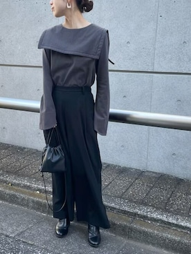 「TENTO（テント）のアイテム」を使った、t___sakiさん（レディース・155cm）の春コーディネート