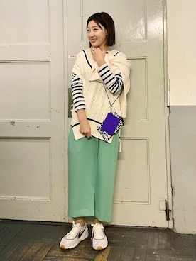 「SHIPS Days（シップスデイズ）のアイテム」を使った、土倉さん（レディース・153cm）の冬コーディネート