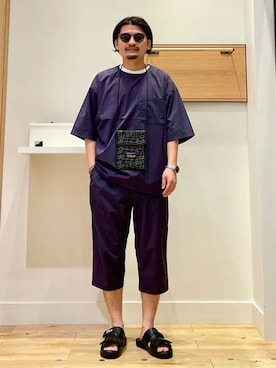 「SHAKA（シャカ）のアイテム」を使った、B:MING by BEAMS MENさん（メンズ・168cm）の夏コーディネート
