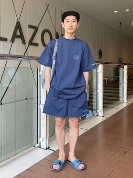 「SUBLIME（サブライム）のアイテム（帽子）」を使った、B:MING by BEAMS MENさん（メンズ・168cm）の夏コーディネート