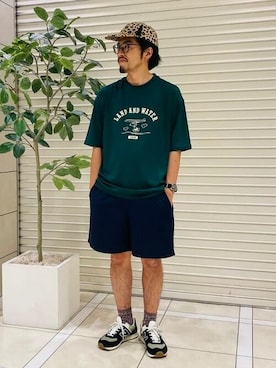 「WILD THINGS（ワイルドシングス）のアイテム（帽子）」を使った、B:MING by BEAMS MENさん（メンズ・170cm）の夏コーディネート