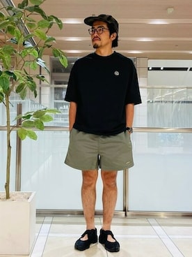 「WILD THINGS（ワイルドシングス）のアイテム（帽子）」を使った、B:MING by BEAMS MENさん（メンズ・170cm）の夏コーディネート