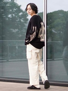 「アイテム（パンツ）」を使った、B:MING by BEAMS MENさん（メンズ・186cm）の夏コーディネート