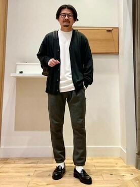 「Gramicci（グラミチ）のアイテム（スウェットパンツ）」を使った、B:MING by BEAMS MENさん（メンズ・168cm）の秋コーディネート