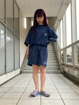 「MALIBU SHIRTS（マリブシャツ）のアイテム」を使った、B:MING by BEAMS MENさん（レディース・158cm）の夏コーディネート