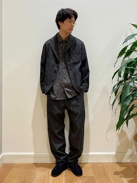 「UNIVERSAL OVERALL（ユニバーサルオーバーオール）のアイテム（ジャケット/アウター）」を使った、B:MING by BEAMS MENさん（メンズ・178cm）の夏コーディネート