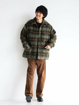 「PENDLETON（ペンドルトン）のアイテム（ジャケット/アウター）」を使った、B:MING by BEAMS MENさん（メンズ・178cm）の秋コーディネート