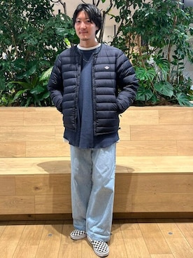 「VANS（バンズ）のアイテム（スリッポン）」を使った、B:MING by BEAMS MENさん（メンズ・168cm）の冬コーディネート