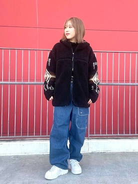 「PENDLETON（ペンドルトン）のアイテム（ジャケット/アウター）」を使った、B:MING by BEAMS MENさん（レディース・155cm）の冬コーディネート