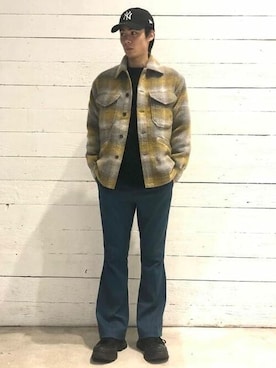 「PENDLETON（ペンドルトン）のアイテム（ジャケット/アウター）」を使った、B:MING by BEAMS MENさん（メンズ・174cm）の冬コーディネート