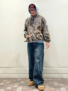 「WILD THINGS（ワイルドシングス）のアイテム（ブルゾン）」を使った、B:MING by BEAMS MENさん（メンズ・172cm）の冬コーディネート
