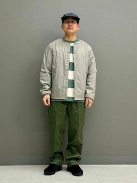 「DANTON（ダントン）のアイテム（ブルゾン）」を使った、B:MING by BEAMS MENさん（メンズ・159cm）の冬コーディネート