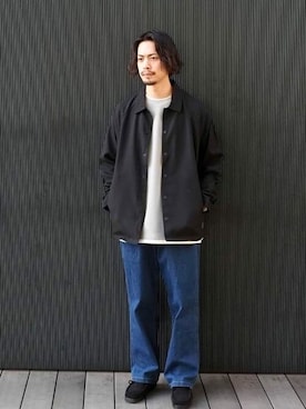 「Gramicci（グラミチ）のアイテム（ジャケット/アウター）」を使った、B:MING by BEAMS MENさん（メンズ・176cm）の冬コーディネート
