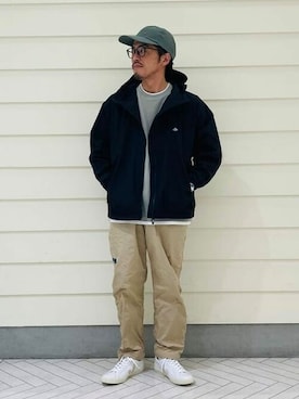 「WILD THINGS（ワイルドシングス）のアイテム（帽子）」を使った、B:MING by BEAMS MENさん（メンズ・170cm）の冬コーディネート