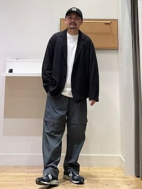 「アイテム（テーラードジャケット）」を使った、B:MING by BEAMS MENさん（メンズ・168cm）の冬コーディネート