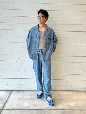 「BIG MAC（ビッグマック）のアイテム」を使った、B:MING by BEAMS MENさん（メンズ・182cm）の春コーディネート