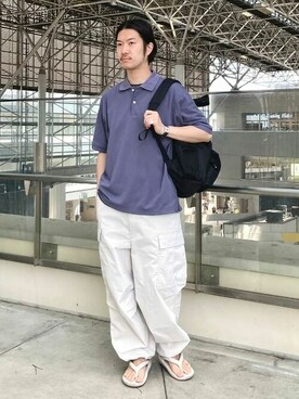 「B:MING by BEAMS（ビーミングバイビームス）のアイテム（ポロシャツ）」を使った、B:MING by BEAMS MENさん（メンズ・172cm）の春コーディネート