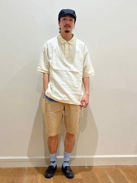 「B:MING by BEAMS（ビーミングバイビームス）のアイテム（ポロシャツ）」を使った、B:MING by BEAMS MENさん（メンズ・179cm）の夏コーディネート