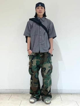 「PACKING（パッキング）のアイテム」を使った、B:MING by BEAMS MENさん（メンズ・172cm）の夏コーディネート