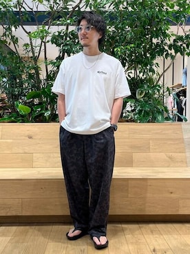 「WILD THINGS（ワイルドシングス）のアイテム（トップス）」を使った、B:MING by BEAMS MENさん（メンズ・168cm）の夏コーディネート