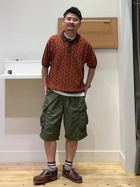 「B:MING by BEAMS（ビーミングバイビームス）のアイテム（ポロシャツ）」を使った、B:MING by BEAMS MENさん（メンズ・168cm）の夏コーディネート