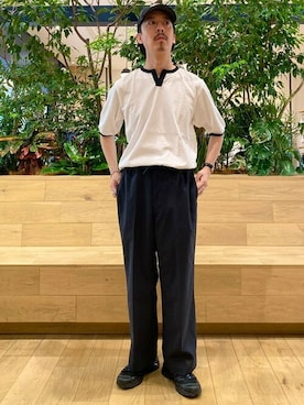 「HELLY HANSEN(ヘリーハンセン)のアイテム(パンツ)」を使った、B:MING by BEAMS MENさん(メンズ・171cm)の夏コーディネート