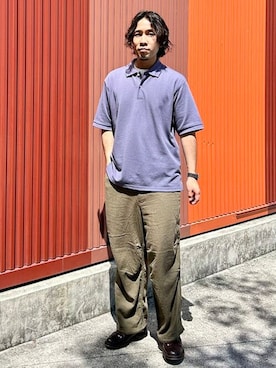 「B:MING by BEAMS（ビーミングバイビームス）のアイテム（ポロシャツ）」を使った、B:MING by BEAMS MENさん（メンズ・173cm）の夏コーディネート