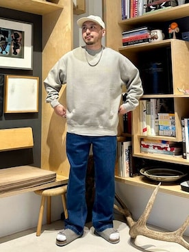 「PENDLETON（ペンドルトン）のアイテム（スウェット）」を使った、B:MING by BEAMS MENさん（メンズ・173cm）の夏コーディネート