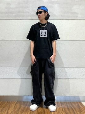 「CASU eyewear（キャスアイウェア）のアイテム（サングラス）」を使った、B:MING by BEAMS MENさん（メンズ・172cm）の夏コーディネート