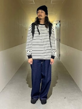 「LACOSTE」｜「アイテム（帽子）」を使った、B:MING by BEAMS MENさん（メンズ・179cm）の夏コーディネート