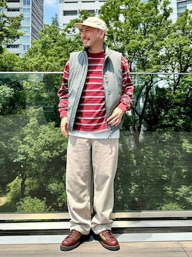 「WILD THINGS（ワイルドシングス）のアイテム（ジャケット/アウター）」を使った、B:MING by BEAMS MENさん（メンズ・173cm）の秋コーディネート